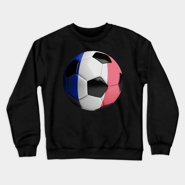 France Soccer Ball Crewneck Sweatshirt by reapolo